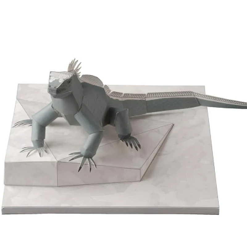 Art Craft With Cardboard - Marine Iguana Origami Art Mini 3D