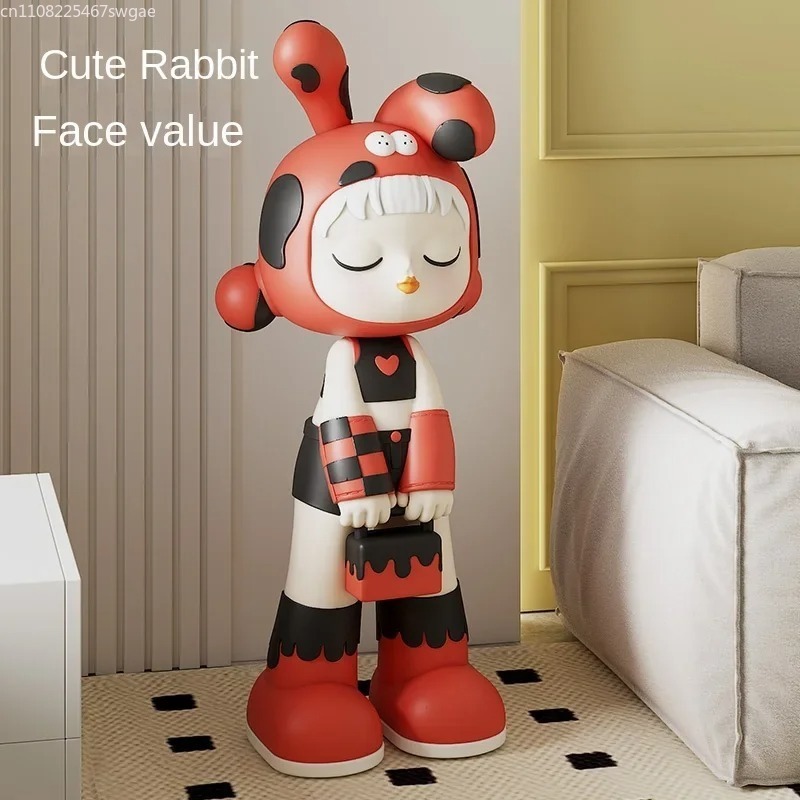Art Craft Girl - Art Cartoon Girl Statue Indoor Fashion