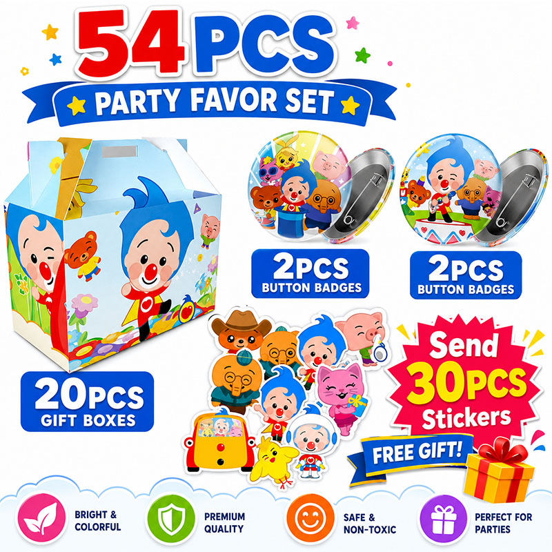 Art Craft House Making - Clown Cartoon Pattern Paper Box Brooch