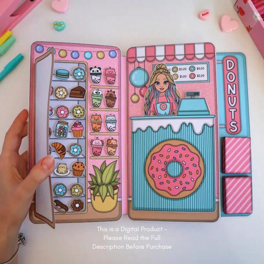 Donut Shop Pretend Play Kit, D - đánh giá và giá Art Craft House Making