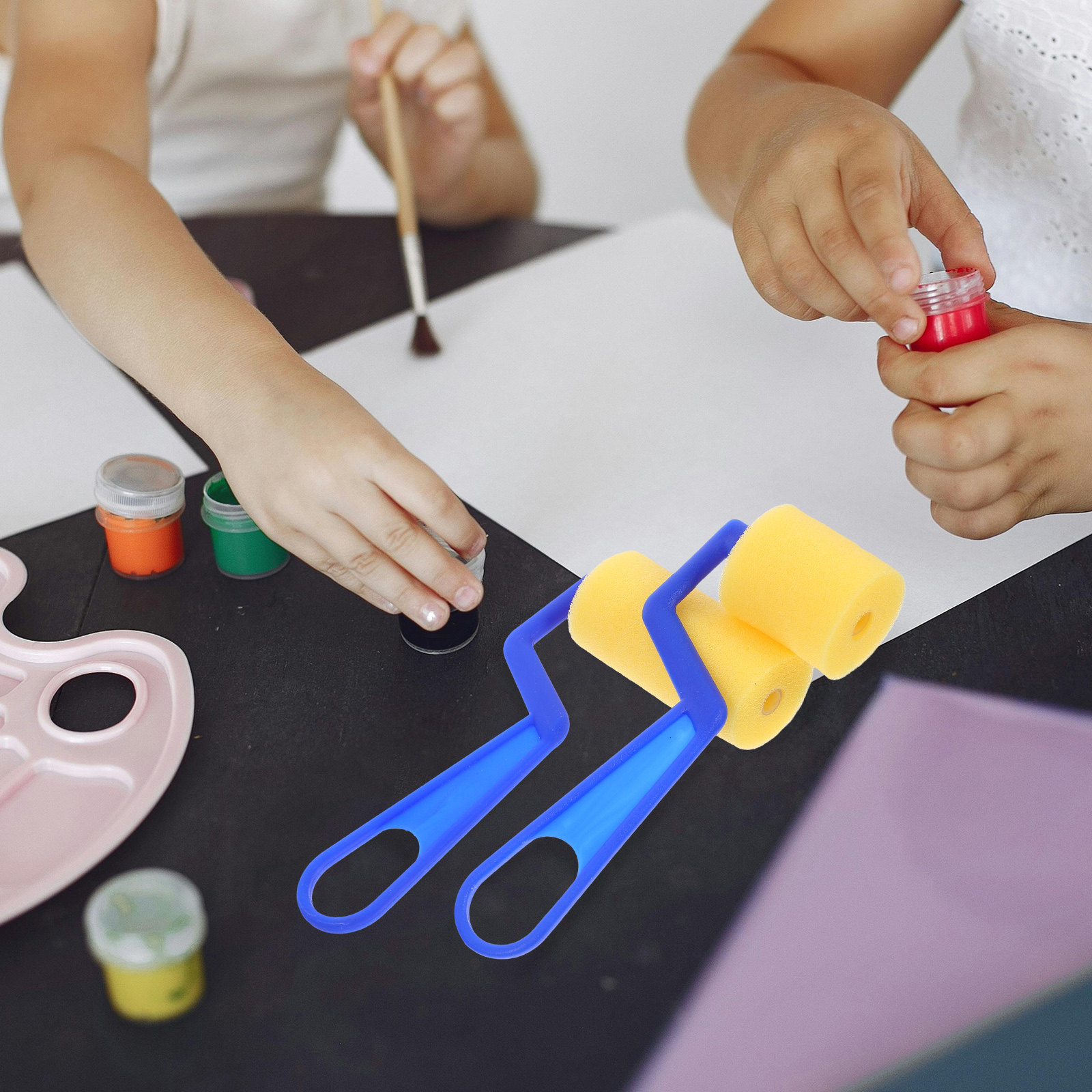 2Pcs Kids Painting Sponge Brus - đánh giá và giá Art Craft Easy