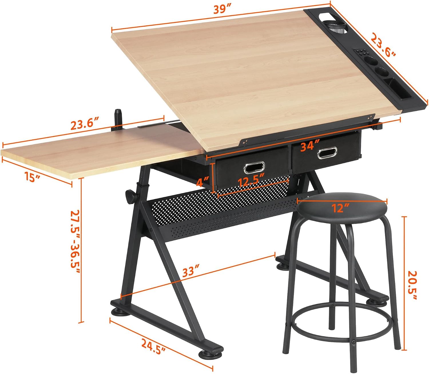 Adjustable Drafting Table Art  - đánh giá và giá Art Crafting