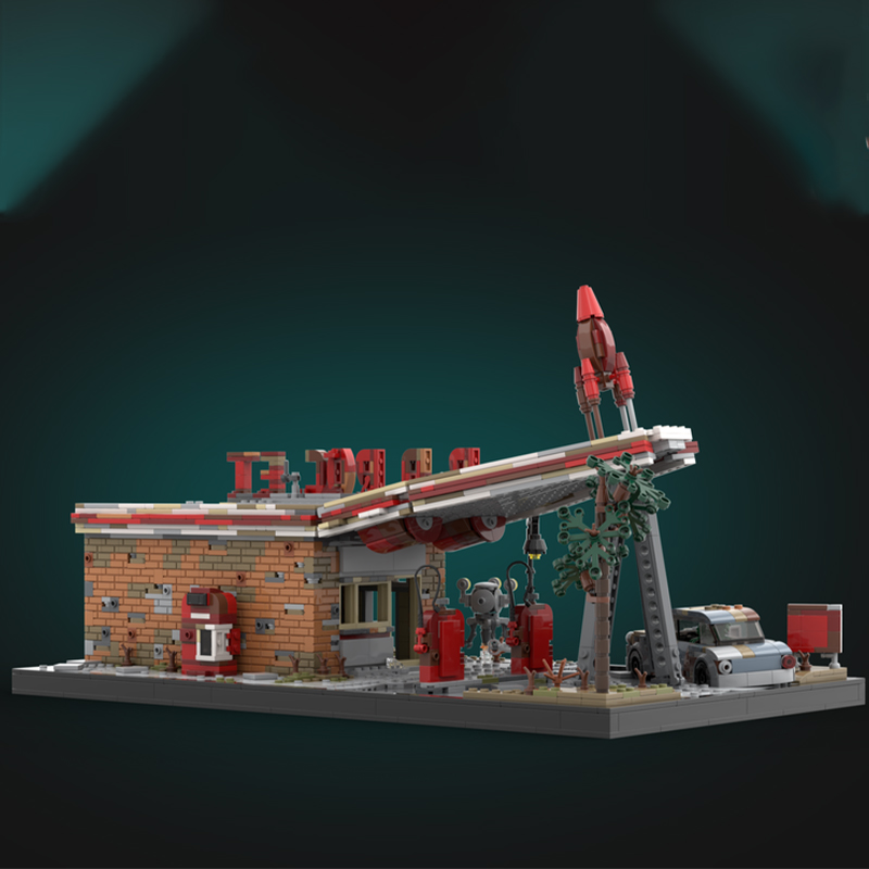 2168pcs MOC Red Rocket Fallout - đánh giá và giá Art And Craft Rocket