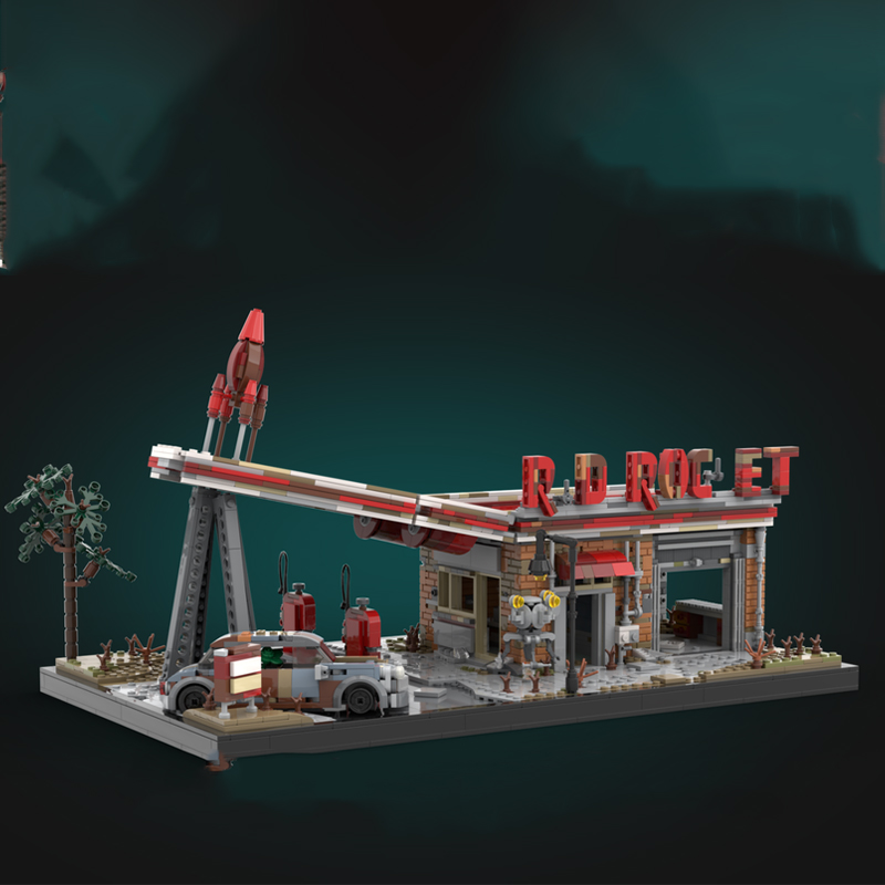 2168pcs MOC Red Rocket Fallout - đánh giá và giá Art And Craft Rocket