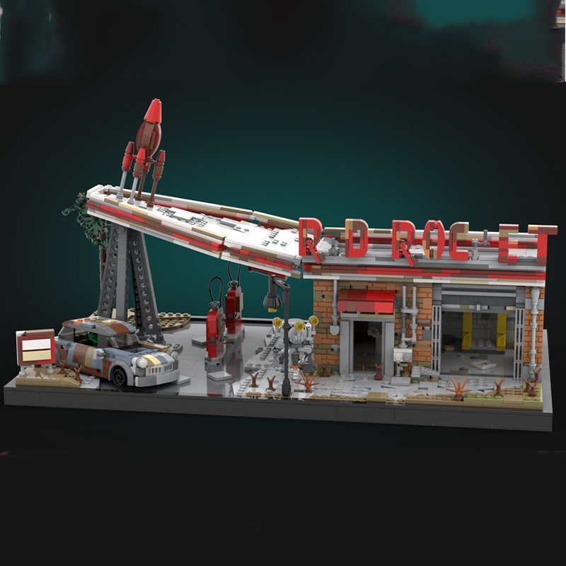2168pcs MOC Red Rocket Fallout - đánh giá và giá Art And Craft Rocket