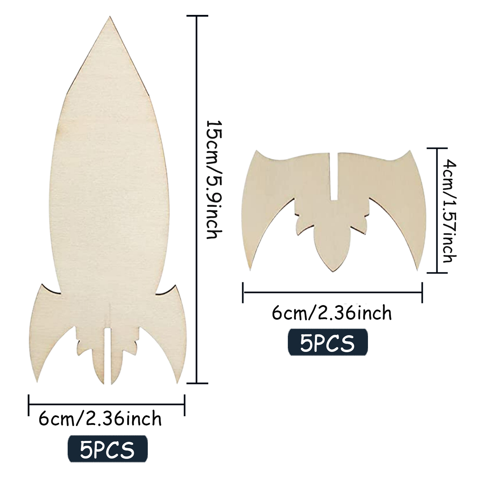 5PCS/10PCS wooden rockets DIY  - đánh giá và giá Art And Craft Rocket
