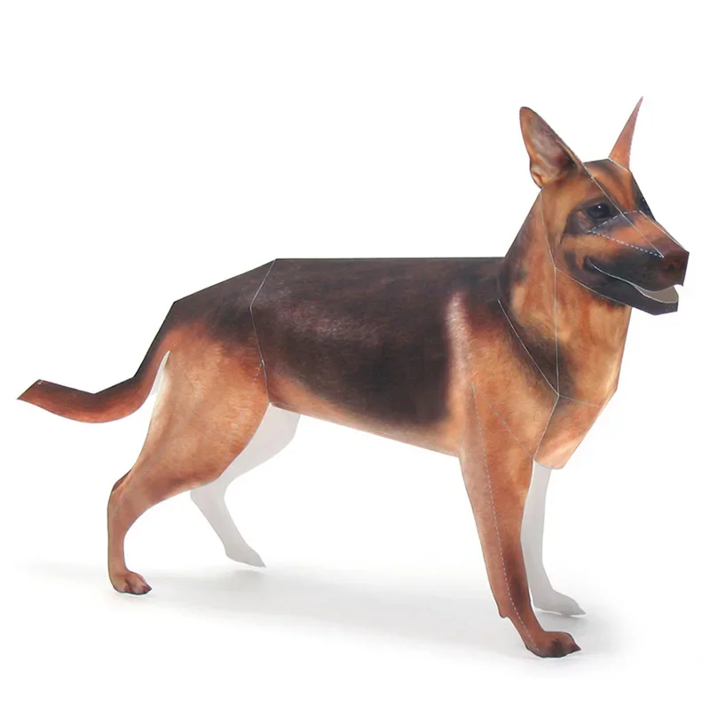 German Shepherd Dog Origami Ar - đánh giá và giá Art Craft With Cardboard