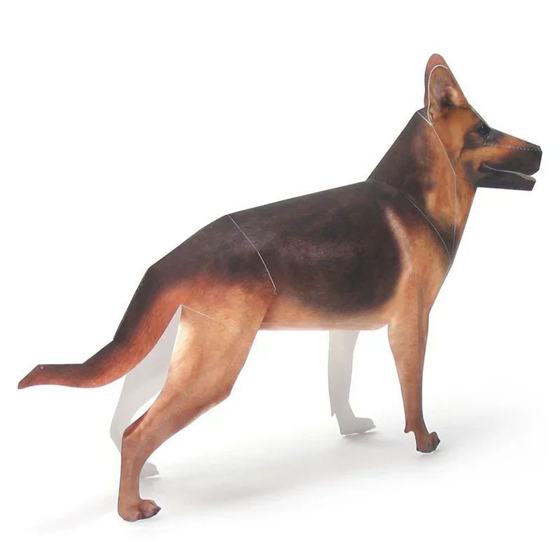 German Shepherd Dog Origami Ar - đánh giá và giá Art Craft With Cardboard