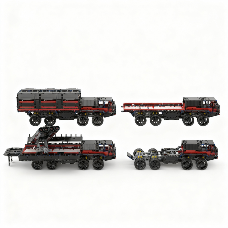 2641pcs MOC 8x8 Rocket Carrier - đánh giá và giá Art And Craft Rocket