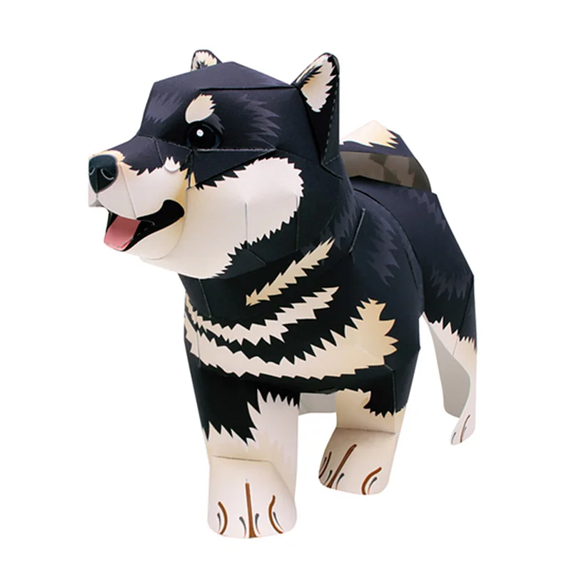 Black Shiba Inu Dog Handmade O - đánh giá và giá Art Craft With Cardboard