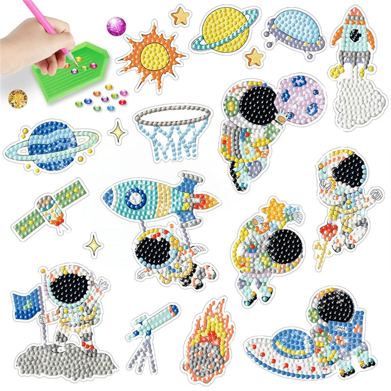 Space Diamond Art Kit For Kids - đánh giá và giá Art And Craft Rocket