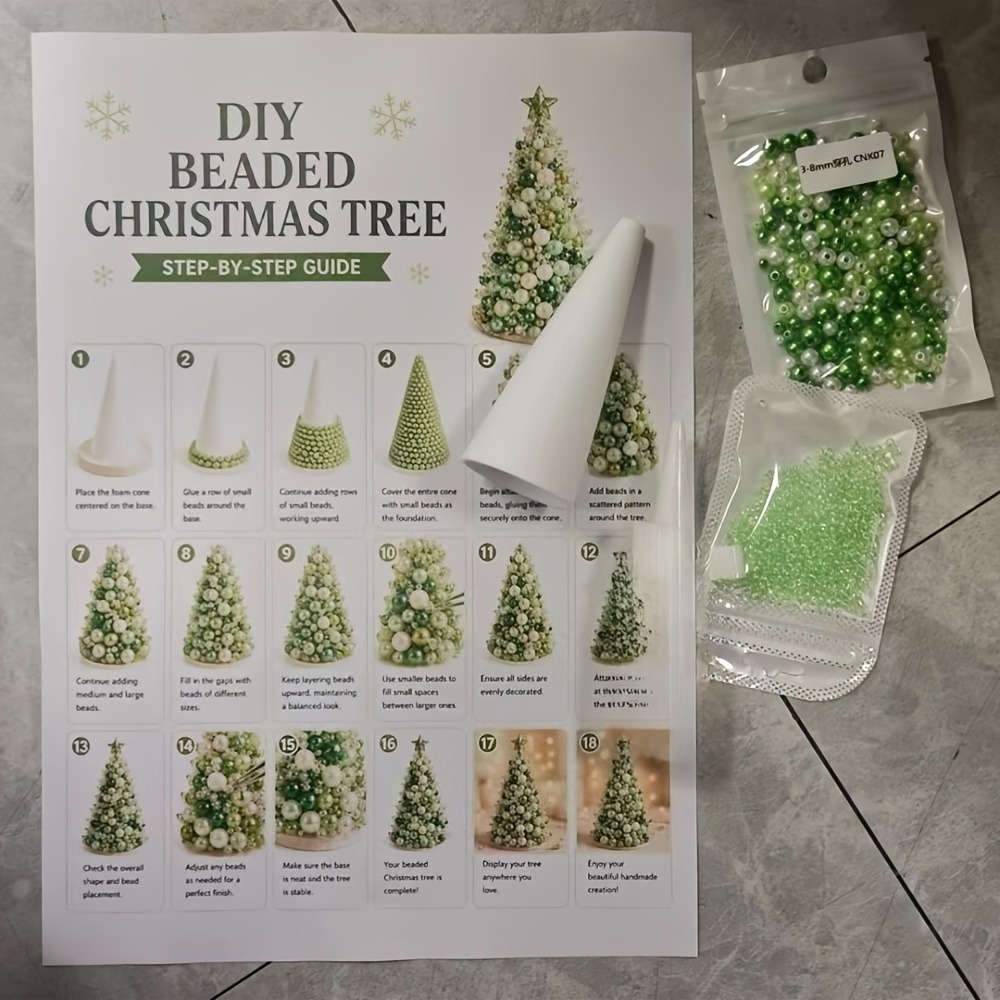 DIY Beaded Christmas Tree Kit, - đánh giá và giá Art Craft Easy