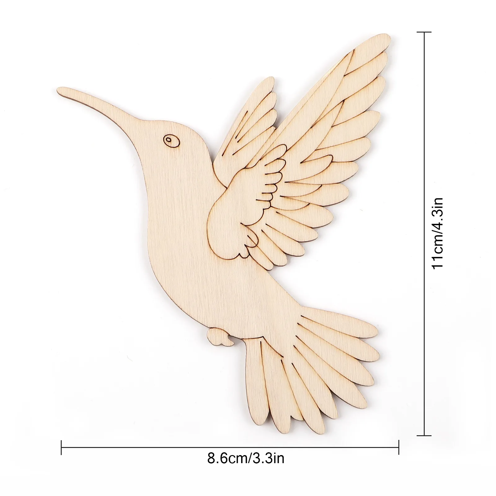 10pcs Unfinished Wood Animal B - đánh giá và giá Art Crafting