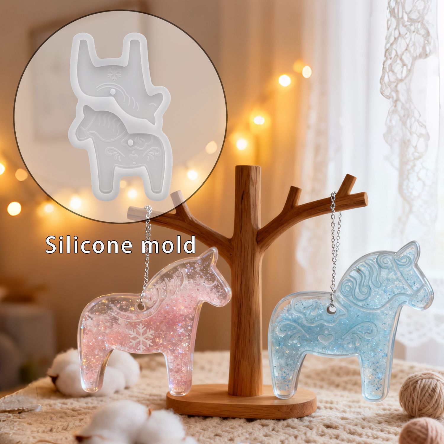 Dala Horse Silicone Molds DIY  - đánh giá và giá Art Craft Model
