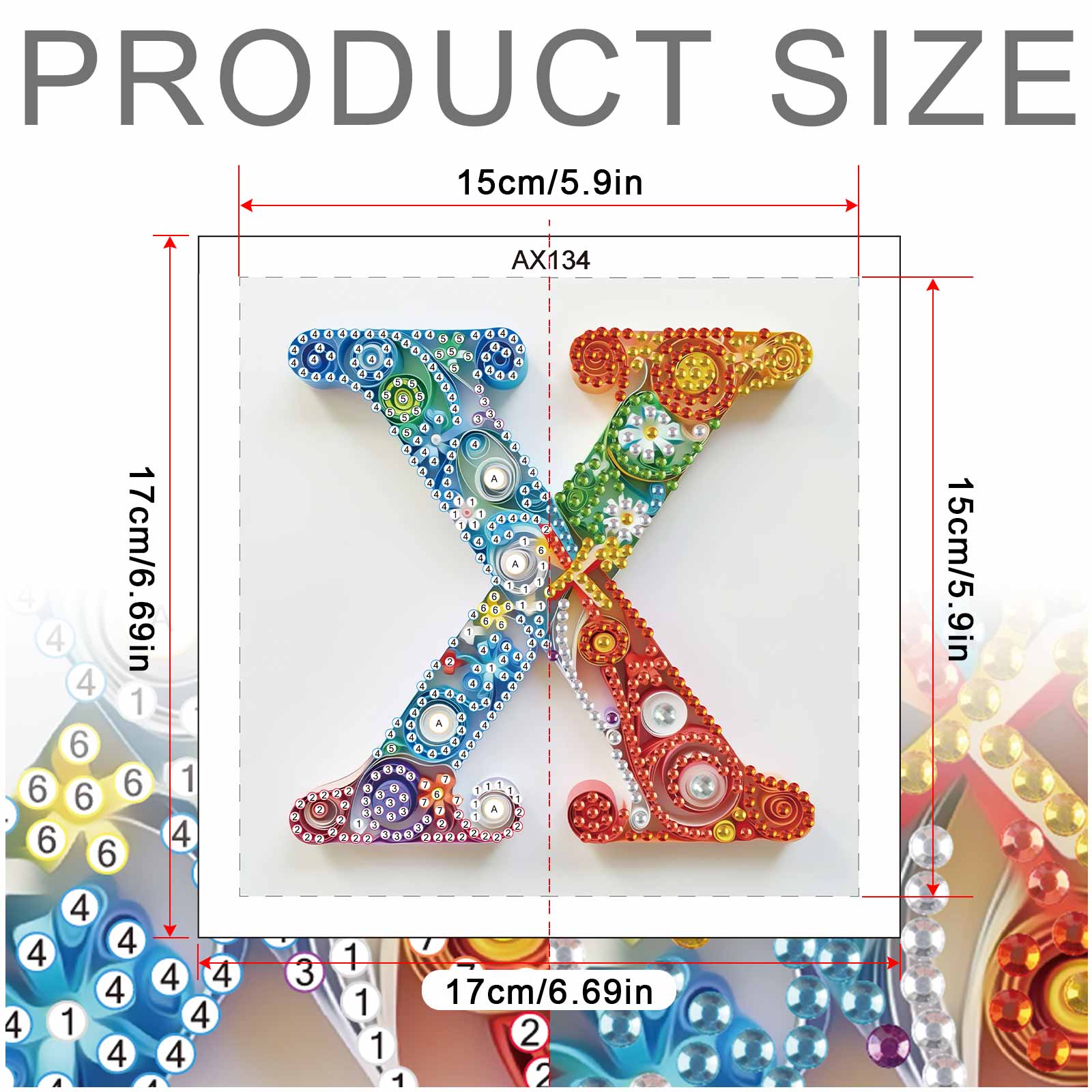 Special Shaped Diamond Art pai - đánh giá và giá Art And Craft Letter X