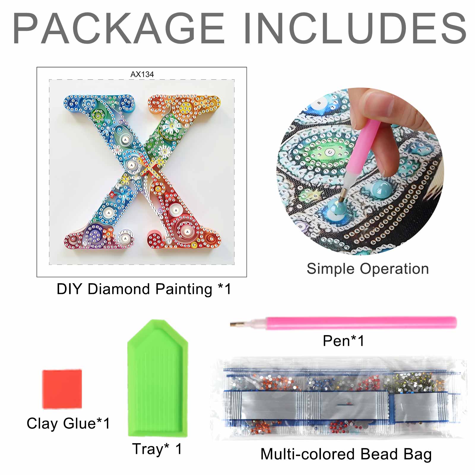 Special Shaped Diamond Art pai - đánh giá và giá Art And Craft Letter X