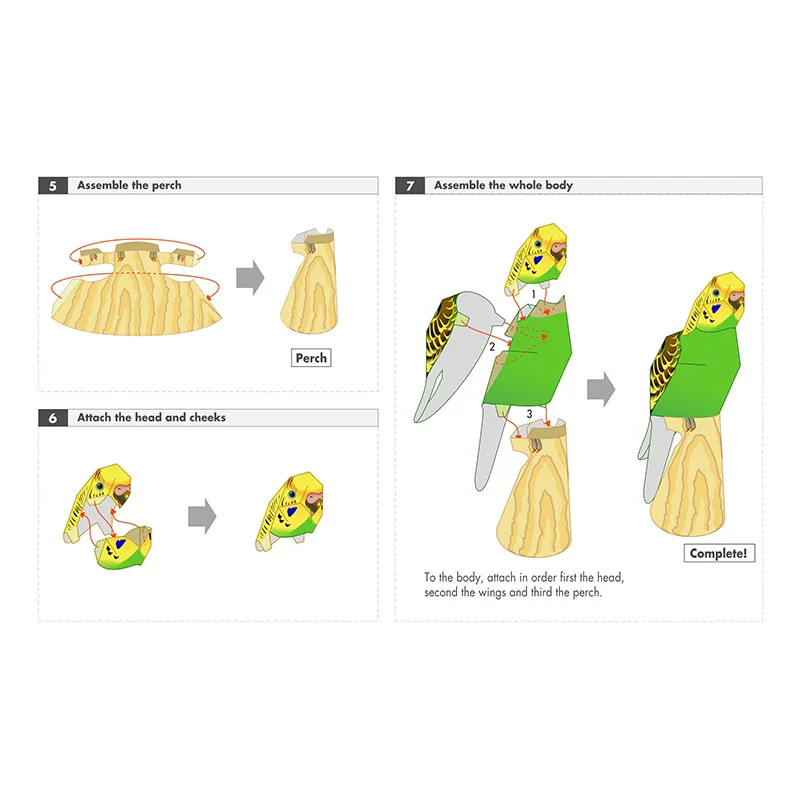 Budgerigar Parrot Bird Handmad - đánh giá và giá Art Craft With Cardboard