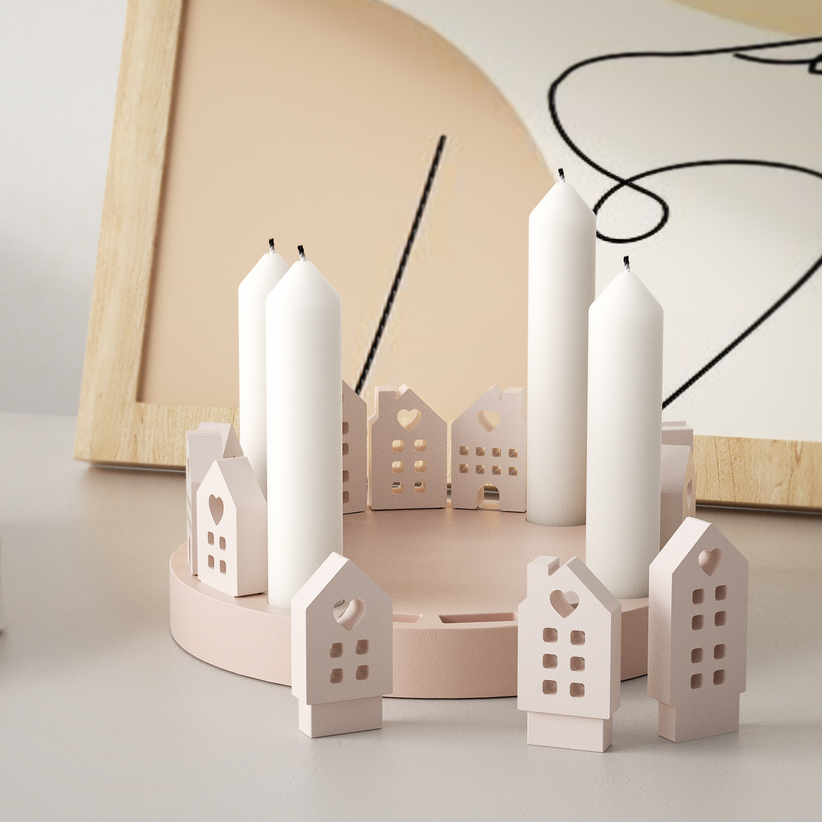 Hollow House Rabbit Candle Hol - đánh giá và giá Art Craft House Making