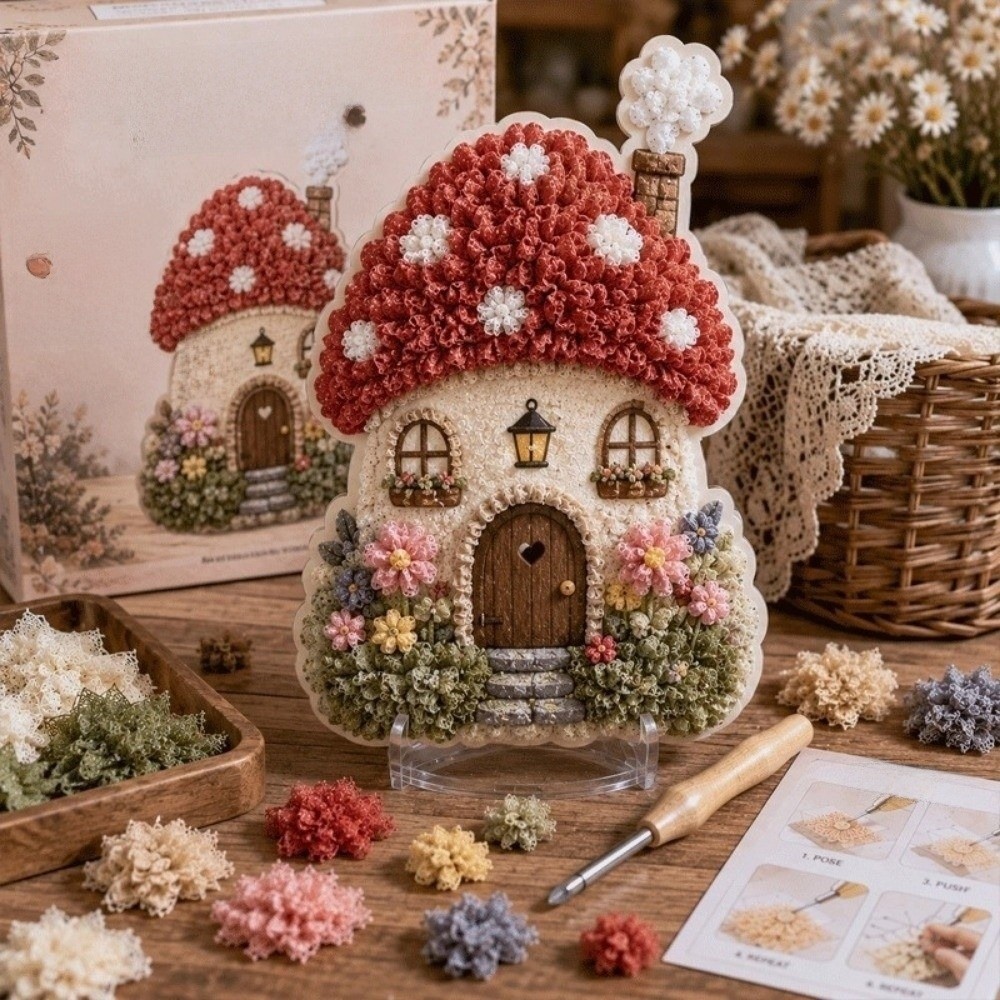 House Scene Poke Art Kit Mushr - đánh giá và giá Art Craft House Making