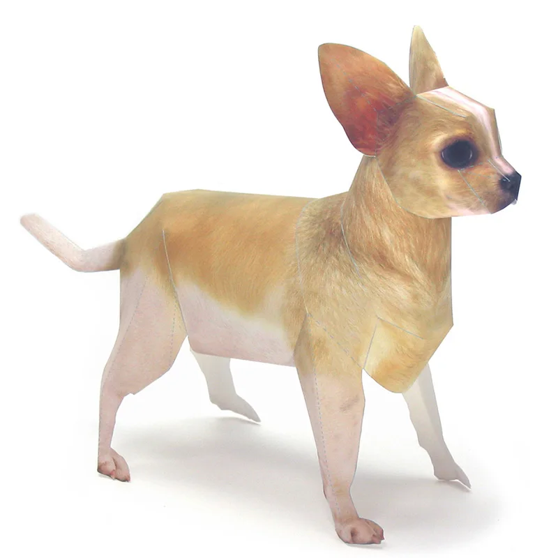 Chihuahua Dog Origami Art Pet  - đánh giá và giá Art Craft With Cardboard