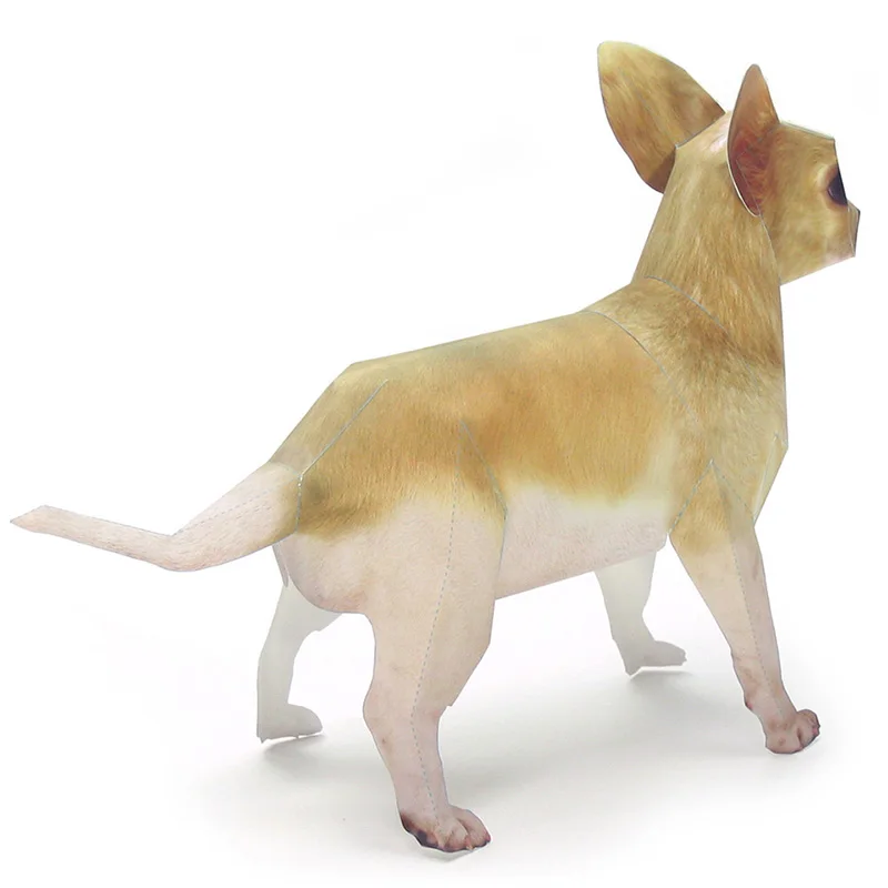 Chihuahua Dog Origami Art Pet  - đánh giá và giá Art Craft With Cardboard