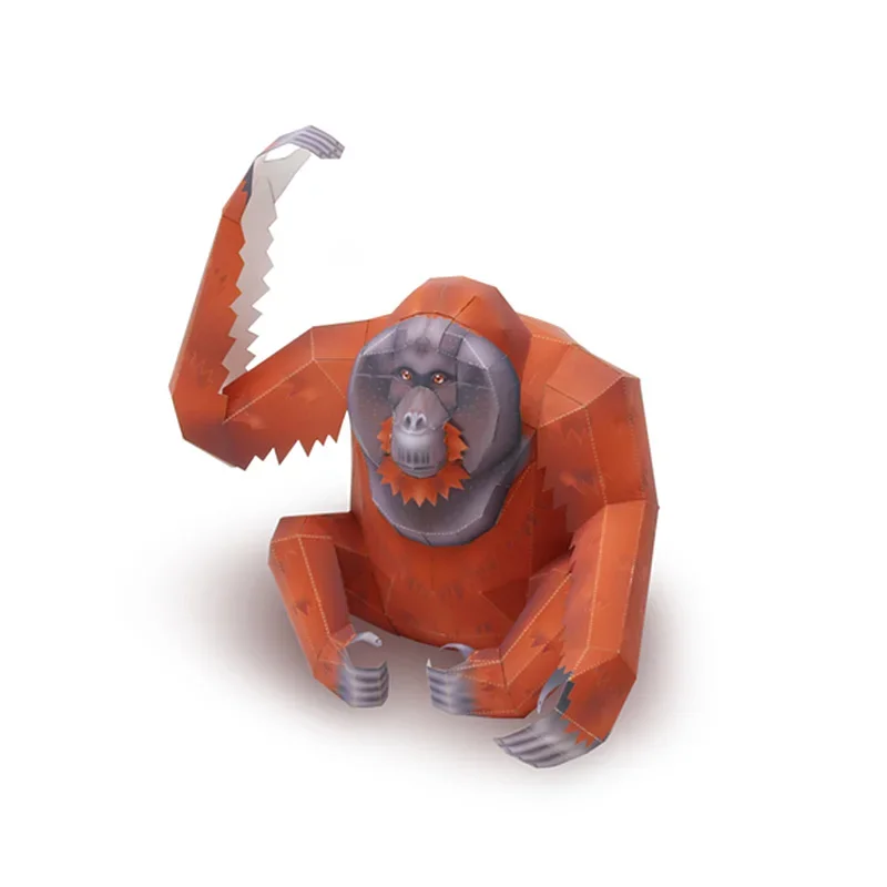 Orangutan Gorilla Origami Art  - đánh giá và giá Art Craft With Cardboard