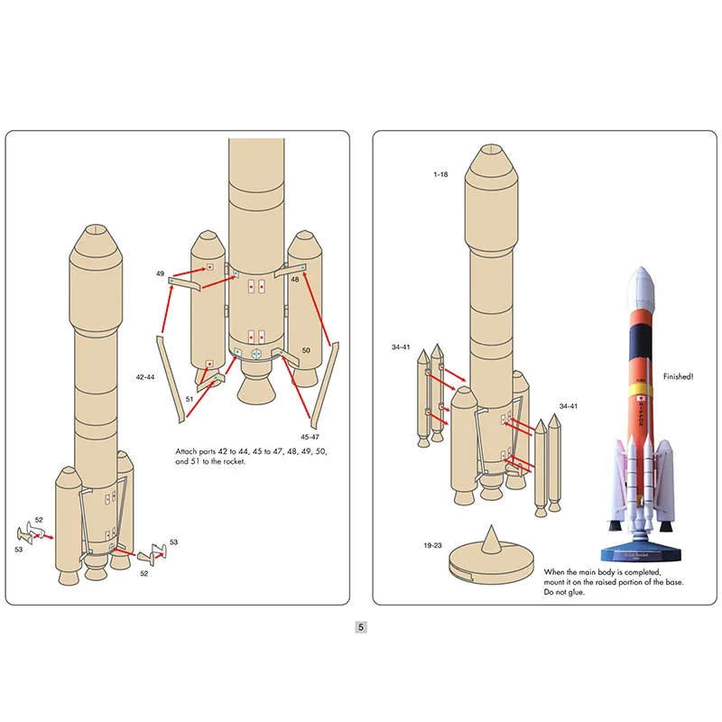 Japan H-2A Rocket Space Origam - đánh giá và giá Art And Craft Rocket