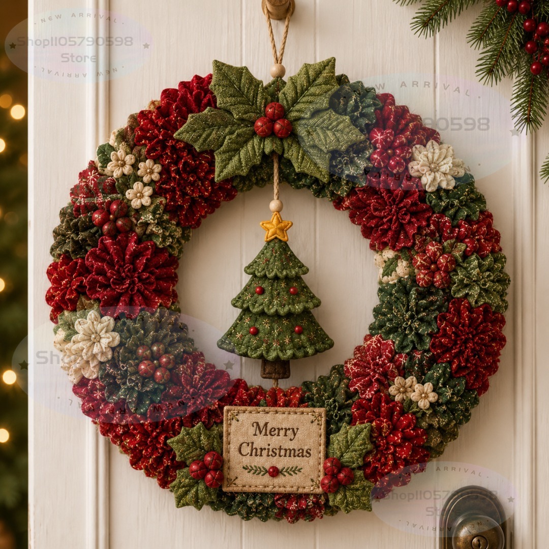 3D Fabric Poke Wreath DIY Kit, - đánh giá và giá Art Crafting