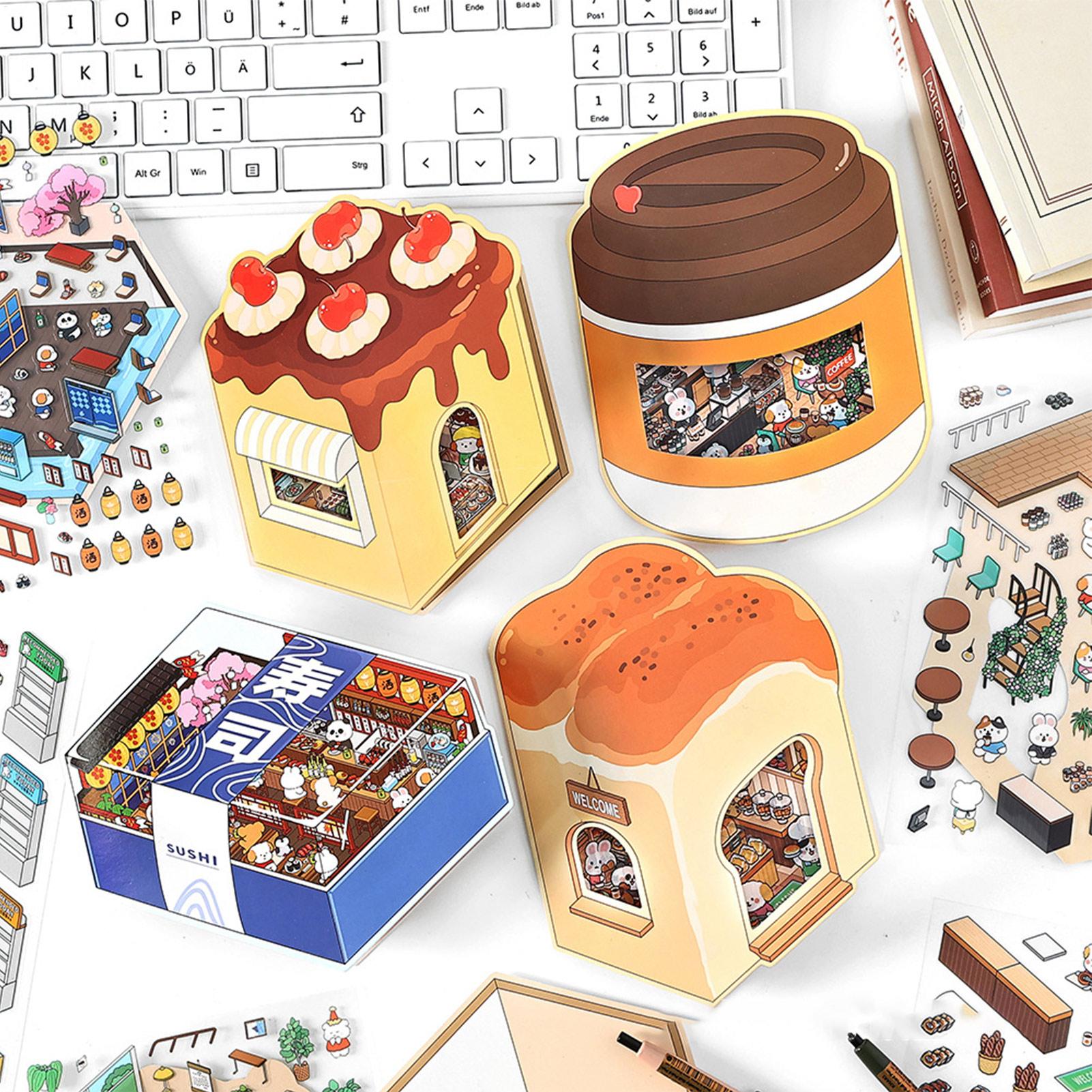 Sticker Scenes Miniature Room  - đánh giá và giá Art Craft House Making