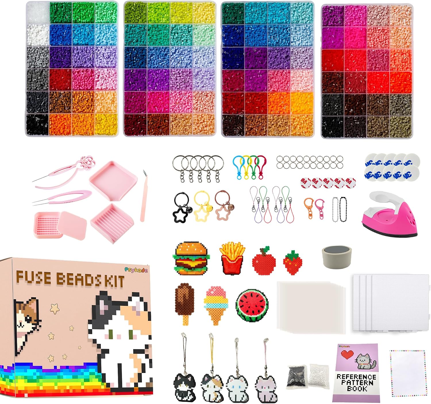 Fuse Beads Kit-Easy DIY-96 Col - đánh giá và giá Art Crafting