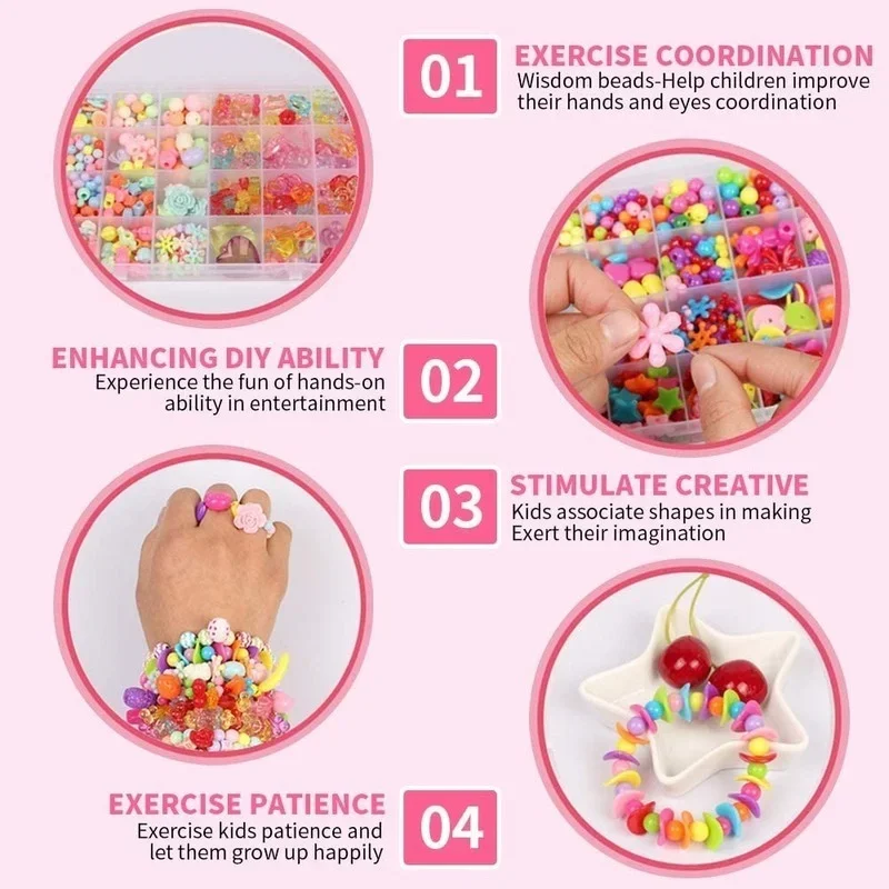 Girls DIY Bead Set Jewelry Mak - đánh giá và giá Art Craft Girl